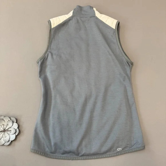 SMARTWOOL cream and gray quilted vest, women’s S. - Picture 6 of 6